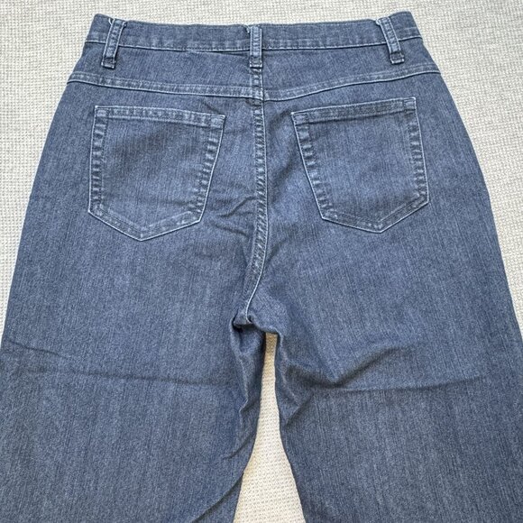 Riders By Lee Womens Blue Denim Capri Jeans Size 8 Medium Pockets Cotton Blend - Picture 4 of 13